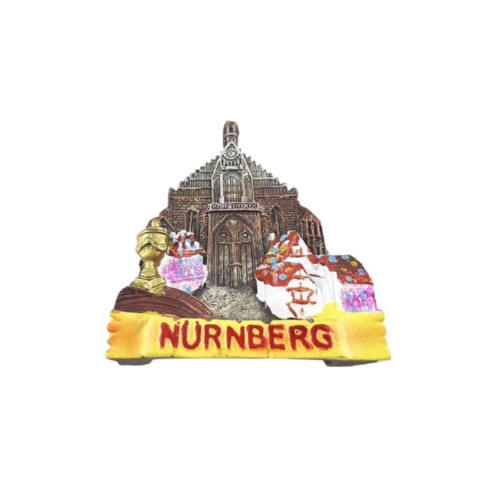 nürnberg germany fridge magnets – gothic church facade & historic landmark souvenir & magnetic heritage accent