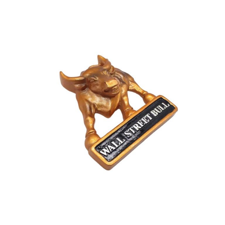 wall street bull usa fridge magnet new york charging bull souvenir & financial district décor
