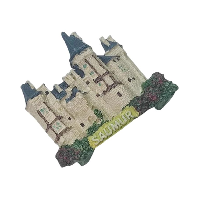 saumur france fridge magnet – loire valley castle travel souvenir for history lovers & fridge decor