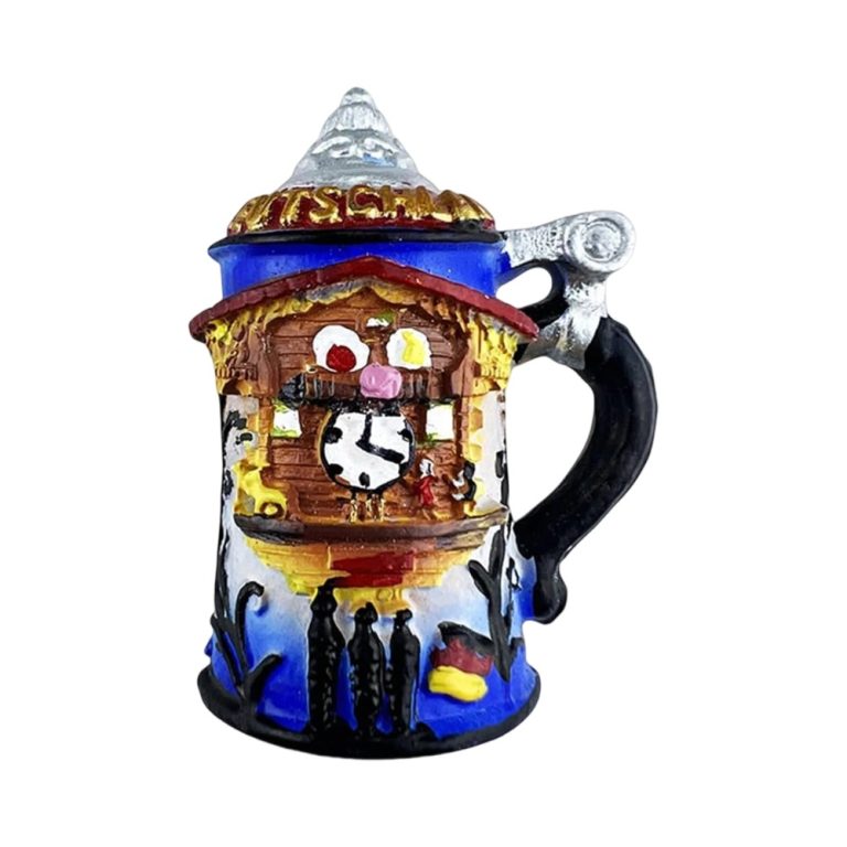 germany cuckoo clock beer stein fridge magnet whimsical german craft souvenir