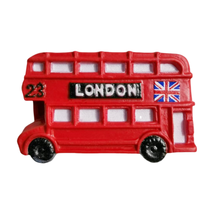 red double decker bus uk fridge magnet iconic london vehicle model for souvenir collection & magnetic board decoration