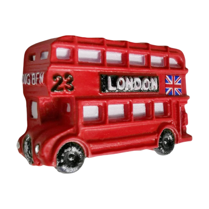 red double decker bus uk fridge magnet iconic london vehicle model for souvenir collection & magnetic board decoration