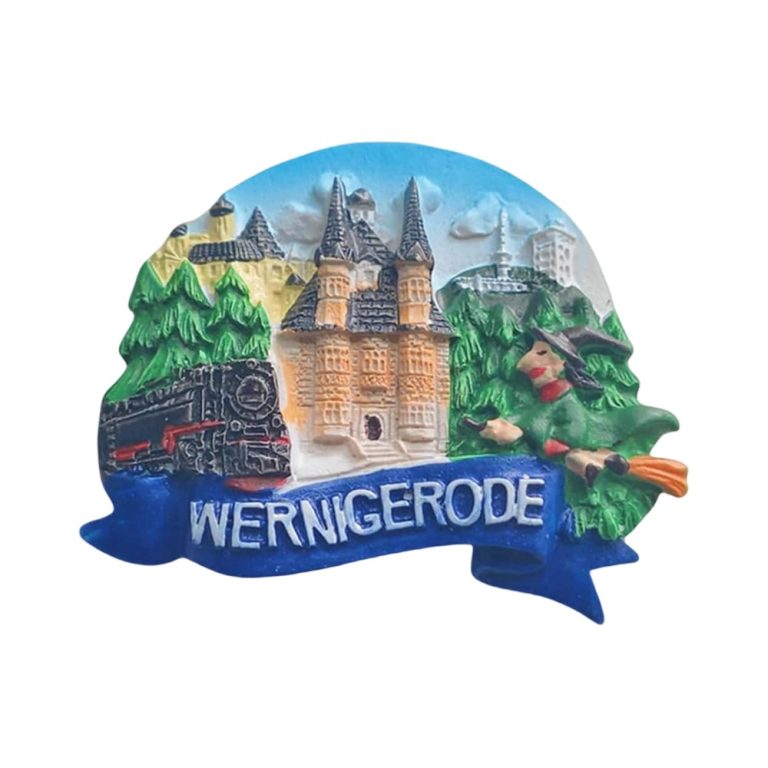 wernigerode castle germany fridge magnets fairytale town souvenir & forest railway travel keepsake