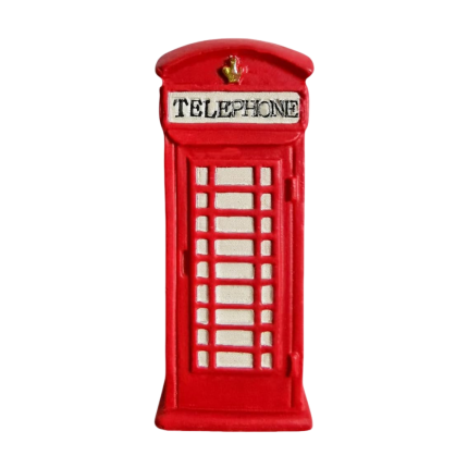 classic red telephone booth uk fridge magnet london icon travel souvenir & magnetic décor