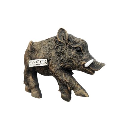 corsica france fridge magnet – wild boar design rustic souvenir for island culture collectors