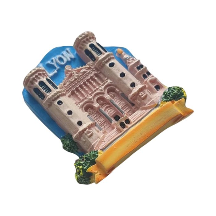 lyon france fridge magnet – basilica landmark travel souvenir gift for fridge or whiteboard decor