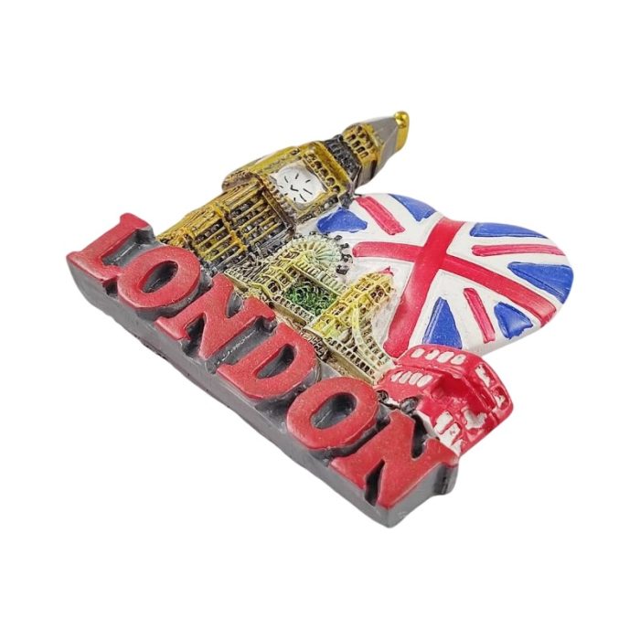 london uk fridge magnet big ben & union jack heart travel souvenir & fridge showcase décor