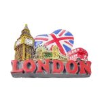 london uk fridge magnet big ben & union jack heart travel souvenir & fridge showcase décor