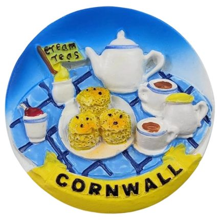 cornwall uk cream tea fridge magnet british food tradition souvenir gift & decorative magnet