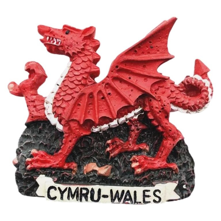 wales uk red dragon fridge magnet welsh national symbol souvenir gift & kitchen décor