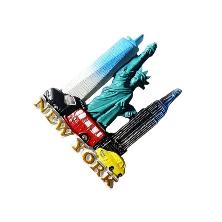 new york usa fridge magnet statue of liberty and city skyline collectible for travel decor fans