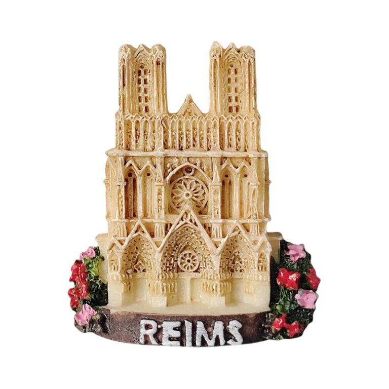 reims cathedral france fridge magnet european travel souvenir ornament & memo board display