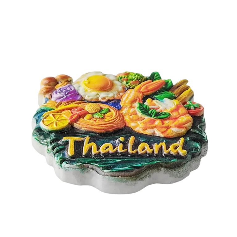 thailand traditional food fridge magnet thai cuisine souvenir & tropical décor