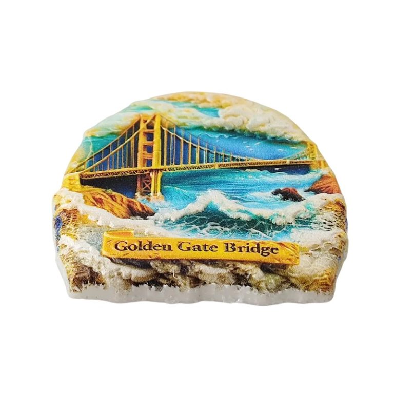 golden gate bridge fridge magnet usa san francisco souvenir & scenic travel gift