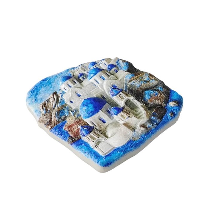 santorini greece fridge magnet coastal architecture souvenir & scenic home decor