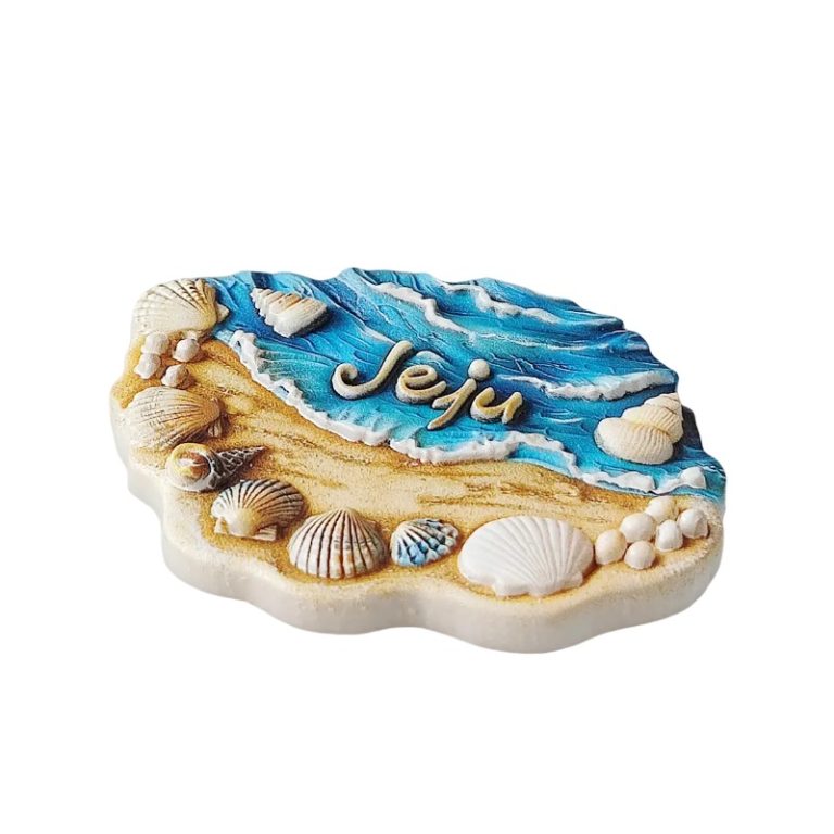 jeju south korea island beach fridge magnet coastal souvenir & seaside décor