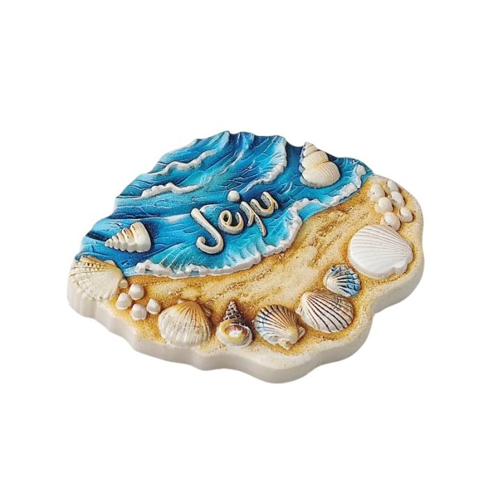 jeju south korea island beach fridge magnet coastal souvenir & seaside décor