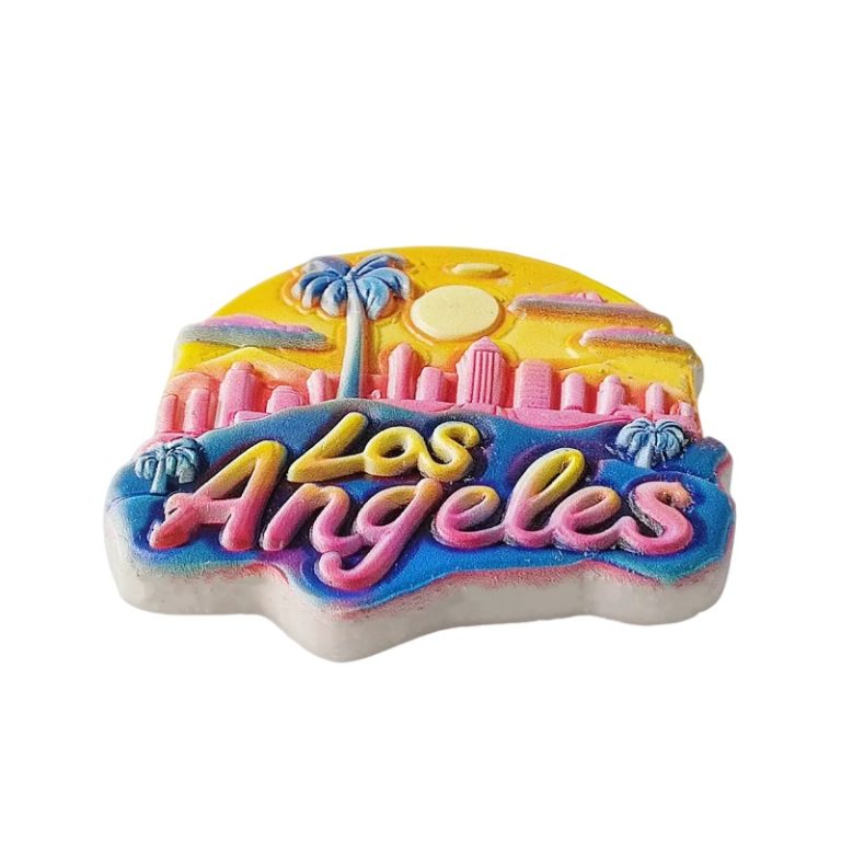 los angeles usa city fridge magnet california sunset souvenir & travel gift