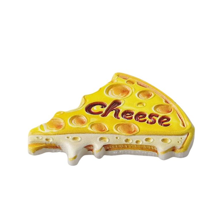 cheese pizza slice fridge magnet fun food souvenir & kitchen décor