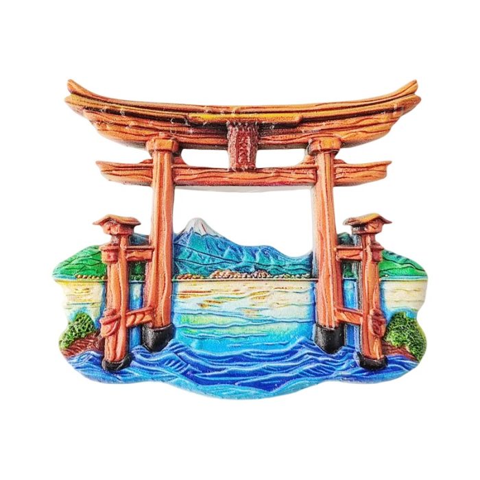 torii gate japan fridge magnet travel souvenir gift & zen home decor from japan