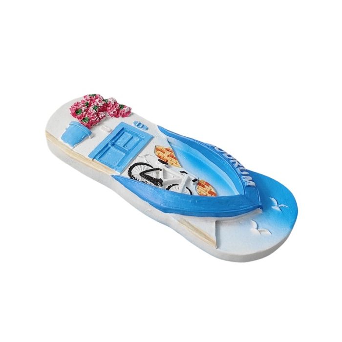 bodrum turkey fridge magnet coastal sandal shape travel souvenir gift & fridge décor