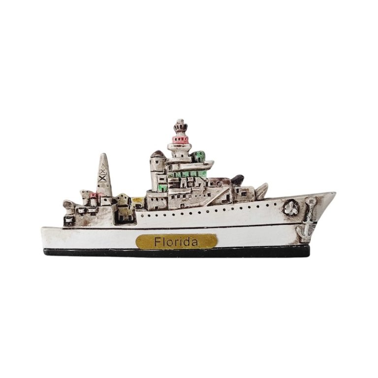florida usa warship fridge magnet american coastal state travel souvenir gift & kitchen decoration