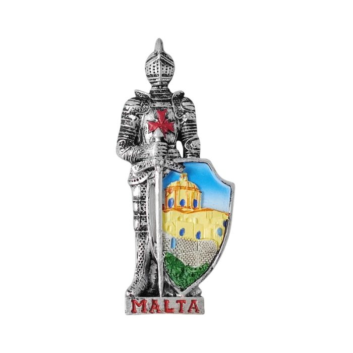 malta knight armor fridge magnet historic warrior shield design souvenir gift & medieval décor