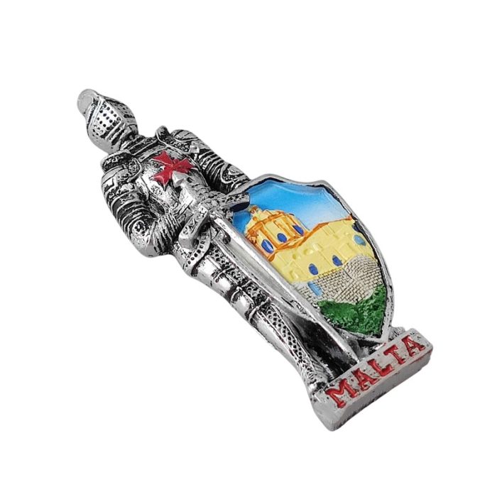 malta knight armor fridge magnet historic warrior shield design souvenir gift & medieval décor