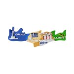 crete island greece fridge magnet map shape fridge magnets with chania & heraklion highlights for travel collectors