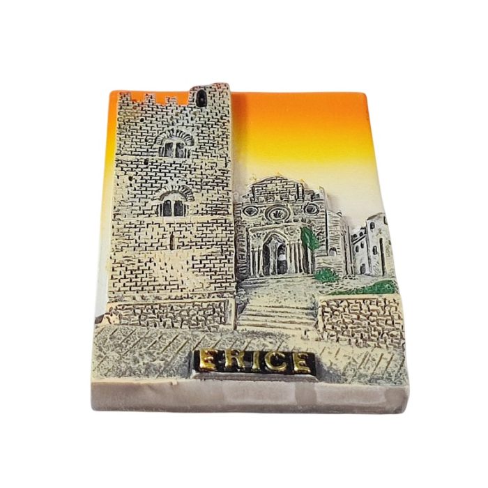 erice italy fridge magnet ancient town travel souvenir fridge magnets & rustic wall decor from italy