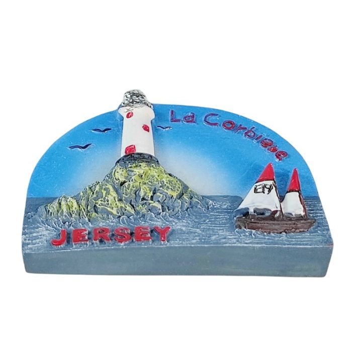 jersey uk fridge magnet la corbière lighthouse souvenir & coastal decor