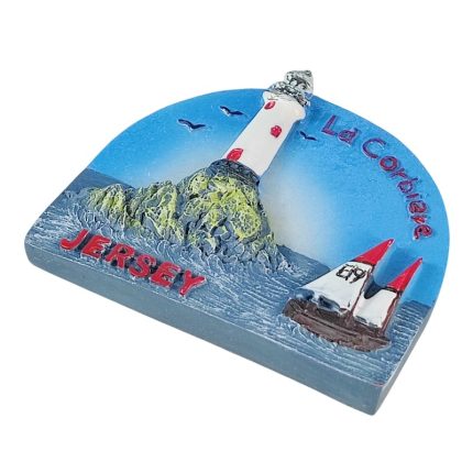 jersey uk fridge magnet la corbière lighthouse souvenir & coastal decor