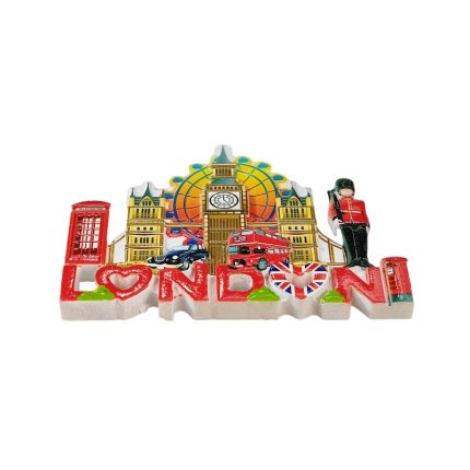 london uk fridge magnet red bus & big ben souvenir for fridge or office