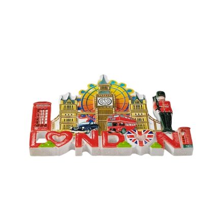 london uk fridge magnet big ben & red bus travel keepsake & british style decor
