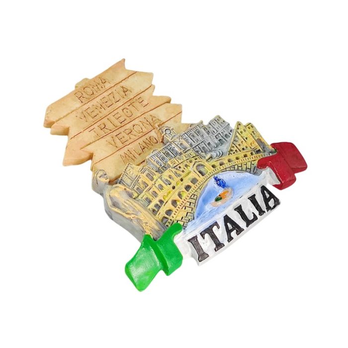 italia landmark cities italy fridge magnet directional sign travel souvenir gift