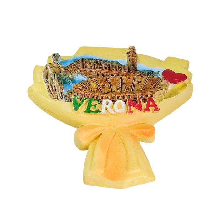verona arena bouquet italy fridge magnet romantic city travel keepsake & gift