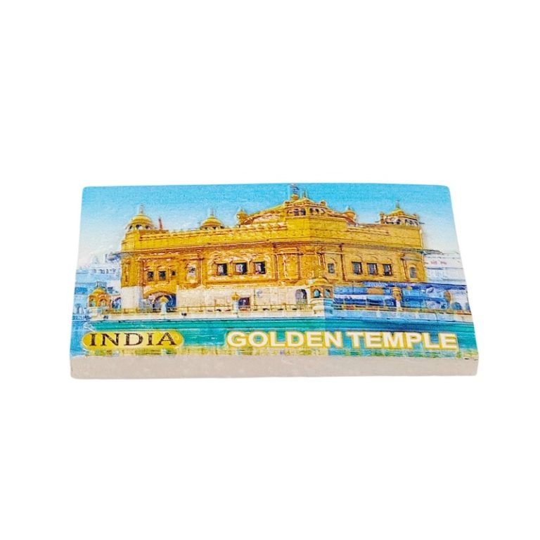 golden temple india fridge magnet sacred landmark souvenir & travel memorabilia