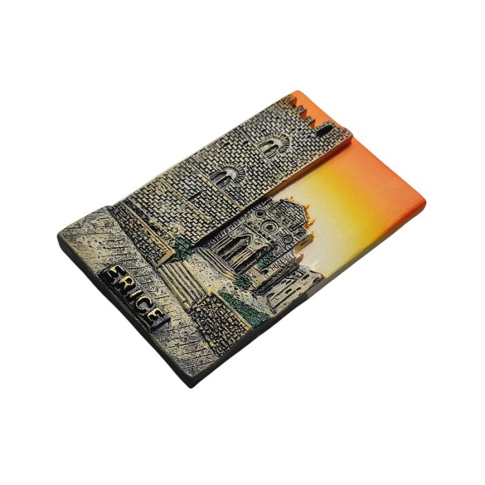 erice, italy fridge magnet – historic sicilian town souvenir & unique gift