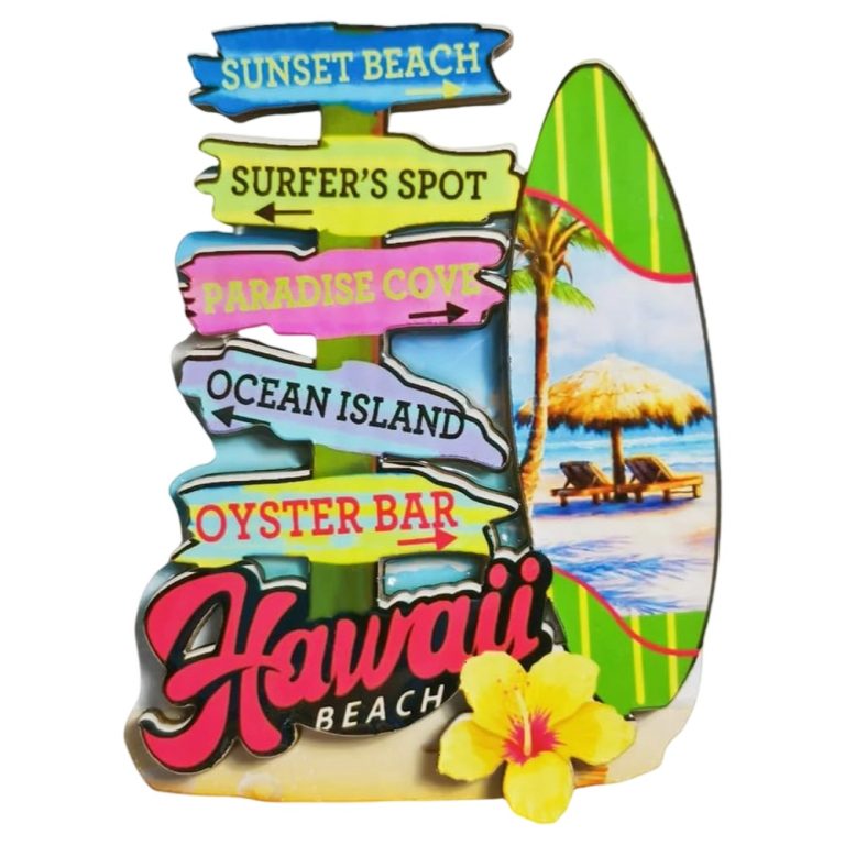 hawaii beach signpost fridge magnet usa travel souvenir gift & whiteboard décor