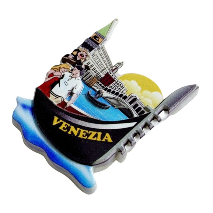 venice italy fridge magnet – gondola ride souvenir for romantic travel gift & kitchen decor
