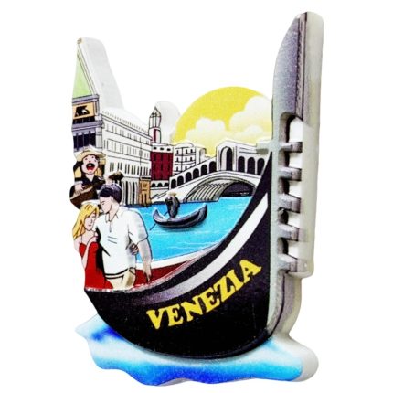 venice italy fridge magnet – gondola ride souvenir for romantic travel gift & kitchen decor
