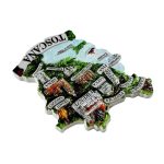 tuscany italy map fridge magnet – toscana regional landmarks souvenir for travel memory & italian kitchen decor