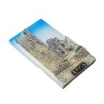 erice sicily italy fridge magnet – medieval castle scene souvenir for heritage travel gift & rustic decor