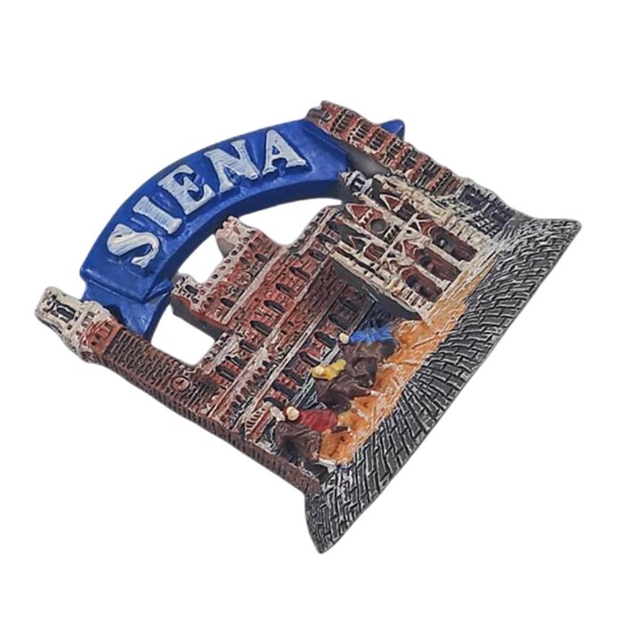 siena italy fridge magnet – medieval town travel souvenir & rustic whiteboard decoration