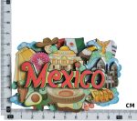 ​​mexico fridge magnets vibrant cultural collection, flag, pyramid & tacos design, colorful travel keepsake & whiteboard decor​​