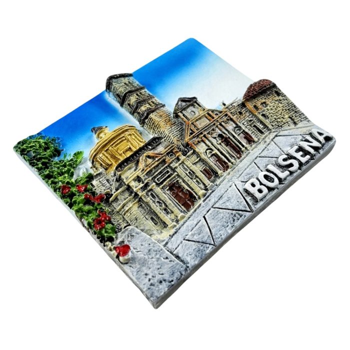 bolsena italy fridge magnet – historic architecture travel souvenir gift & mediterranean style home decor
