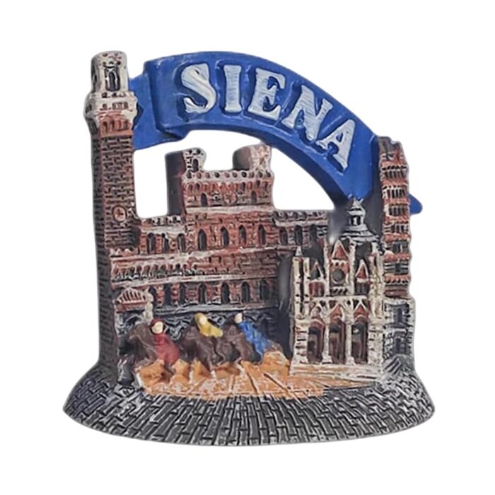 siena italy fridge magnet – medieval town travel souvenir & rustic whiteboard decoration