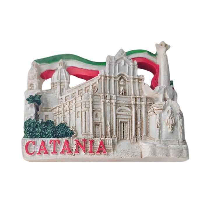 catania italy fridge magnet – baroque architecture souvenir gift & elegant memo decor