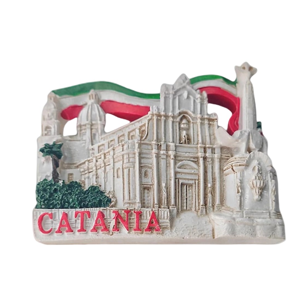 catania italy fridge magnet – baroque architecture souvenir gift & elegant memo decor