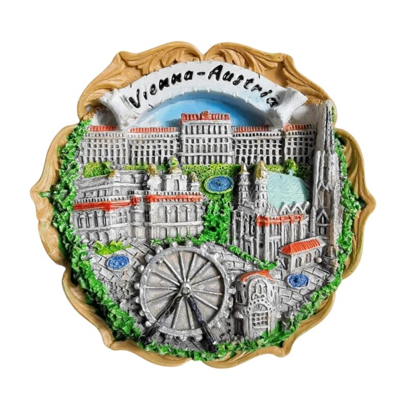 vienna austria city highlights fridge magnets – classic tourist souvenir gift & european landmark decor